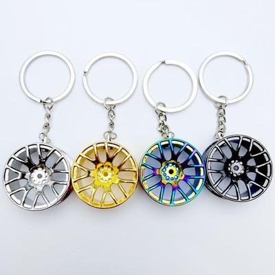 Personalisierter Auto-Rad-Schlüsselanhänger - Metallanhänger-Accessoire für kreative Geschenke