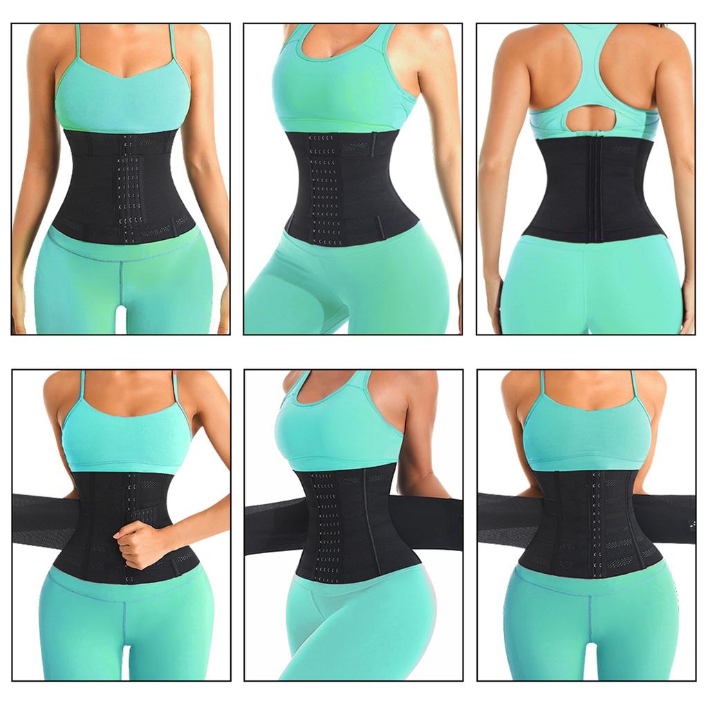 Women's Waist Trainer 3 Belt Design Newest Sports Body Shape Exercise Waist Trimmer Adjustable Slimming