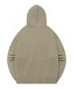 Oversized Small Authentic Logo Hoodie Beige