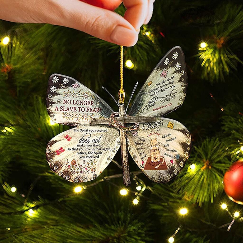 Enchanting Acrylic Vintage Butterfly Car Pendant Decorative Piece For Festive Occasions