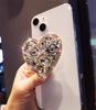 3D Cute Diamond Heart Shape Folding Finger Ring Griptok Phone Holder for IPhone 16 Support Socket Pocket Grip Tok Stand Bracket