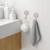 5pcs Self-adhesive Wall Mounted Hooks No Need To Drill Bathroom Door Kitchen Towel Hanger Hooks Home Storage Accessories