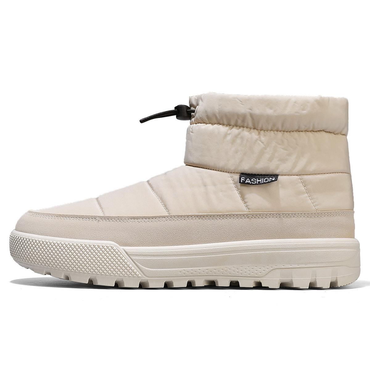 

Teen fashion new northern winter velvet thickened non-slip and wear-resistant solid color snow cotton shoes warm boots 39