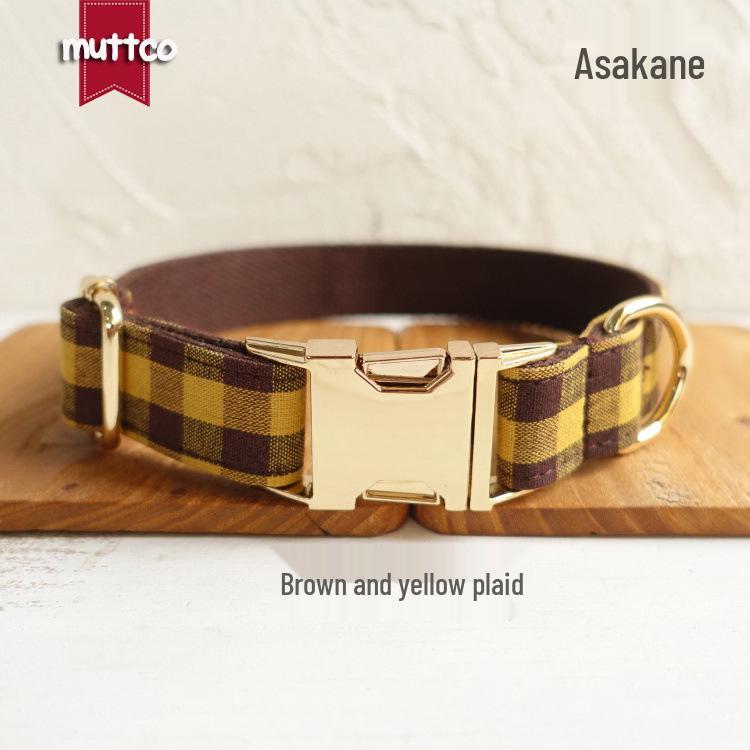 Double Layer Thickened Dog Collar - Tear & Bite Resistant Zinc Alloy Neckband UDC-067J Small