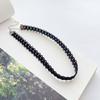 A fashionable, retro and versatile black lace choker collar, neck strap and short collarbone chain necklace for women