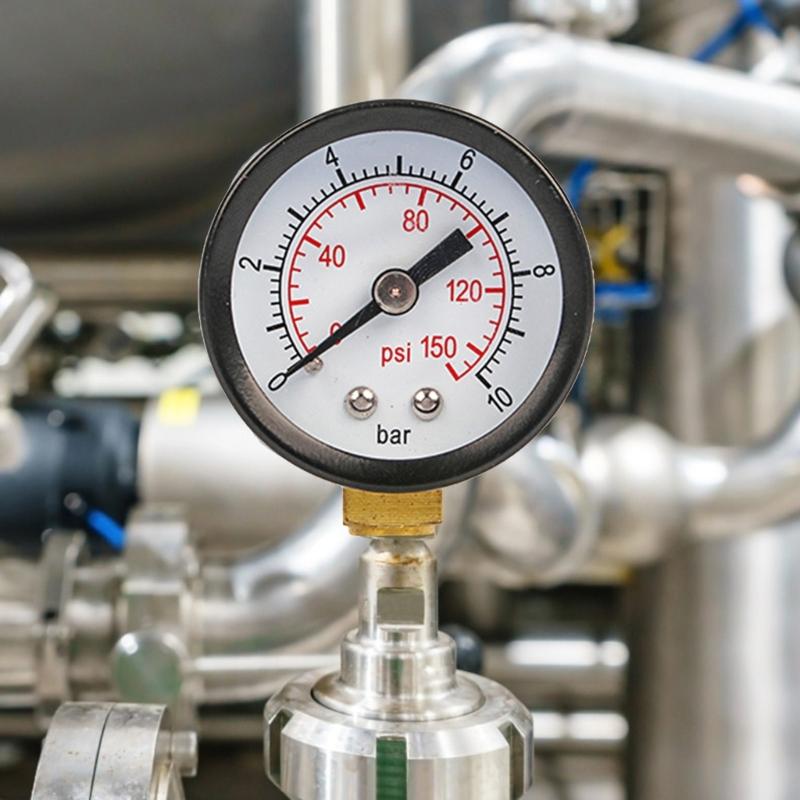 40mm Pool Filter Water Pressure Dials Hydraulic Pressure Gauge Meter Manometer 1/8" NPT for Air Compressor Water Systems