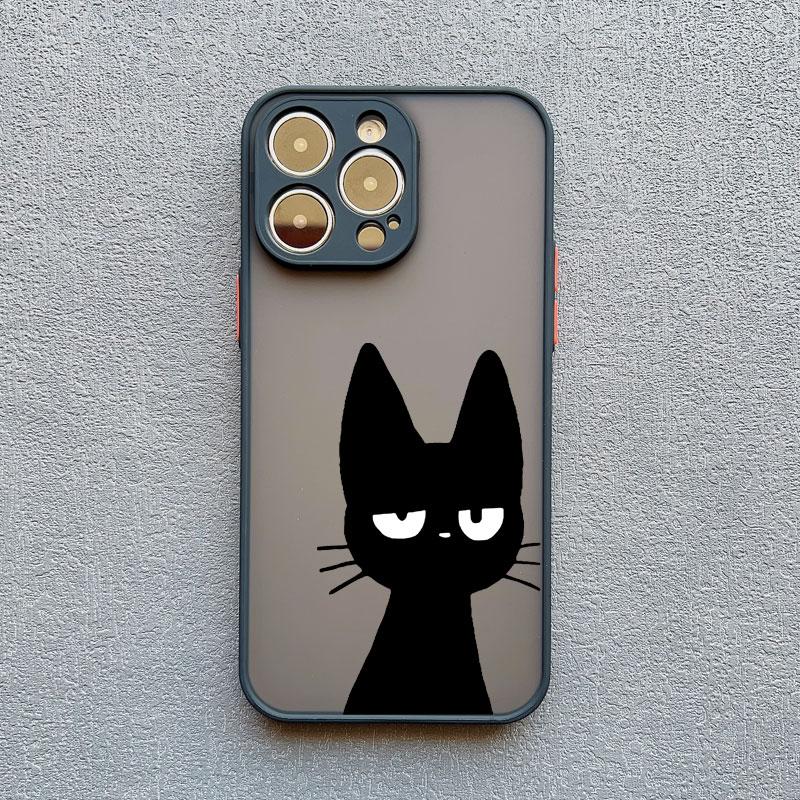 Black And White Cat Luxury Phone Case For Iphone 15 14 Pro Max Plus 13 12 Mini Pro Max 11 X XR XS 8 7 Plus SE2 Shockproof Covers