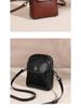 2025 New Genuine Leather Vertical Crossbody Bag for Women - Versatile, Multi-Layer, Fashionable, High-End Phone Bag