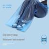 Unisex Waterproof Shoe-Length Rain Pants: Thickened, Disposable, and Portable for Outdoor Use