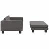 vidaXL Lit pour chien avec extension gris 100x50x30 cm similicuir