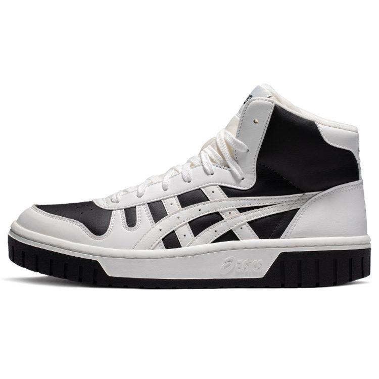 ASICS Unisex Court Mz Hi High Heeled Sneakers White/Black 1203A177-101