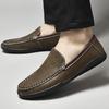Boty z pravé kůže Pánské mokasíny Pohodlné boty pro volný čas Pánské ploché mokasíny Pánská obuv