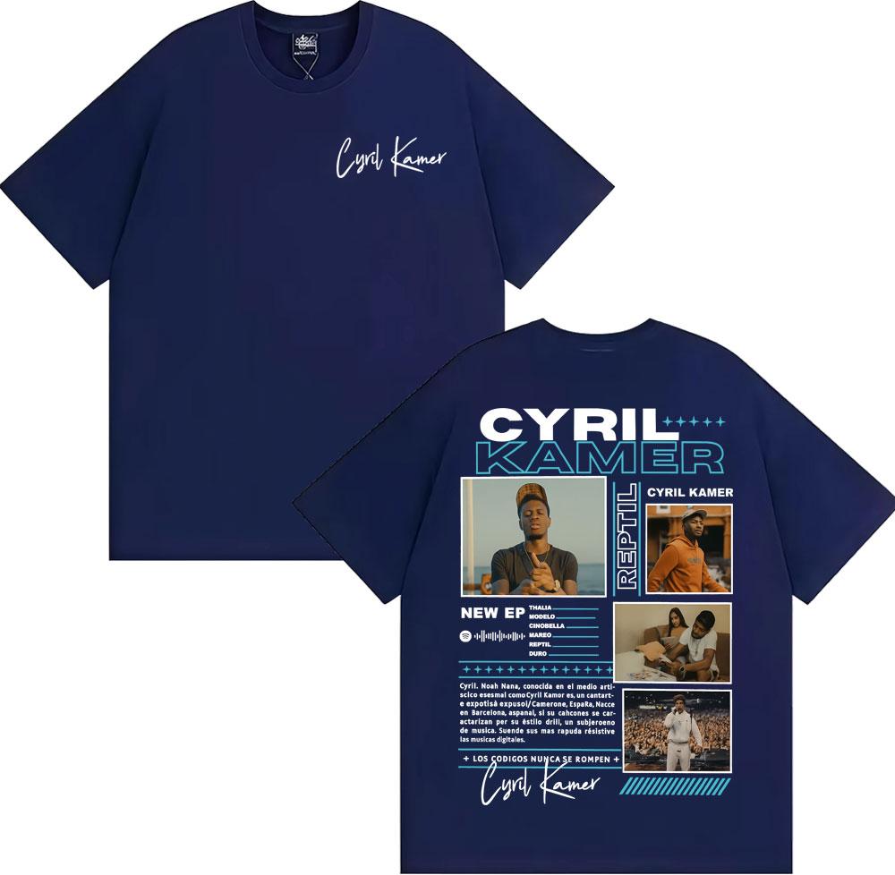 Rapper Cyril Kamer Reptil Album Tour Merch Tshirt Mens Harajuku Vintage Short Sleeve T Shirts Casual 100 Cotton
