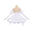Blood Ghost Stage Cosplay Costume White Puff Sleeve Dress Full Set Anime Role Play Outfit