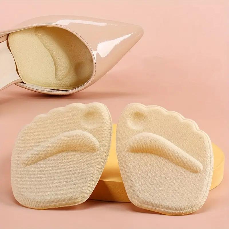 

1 пара/5 пар гелевых стелек для передней части стопы, подушечки для высокого каблука для женщин, нескользящие губчатые стельки хаки