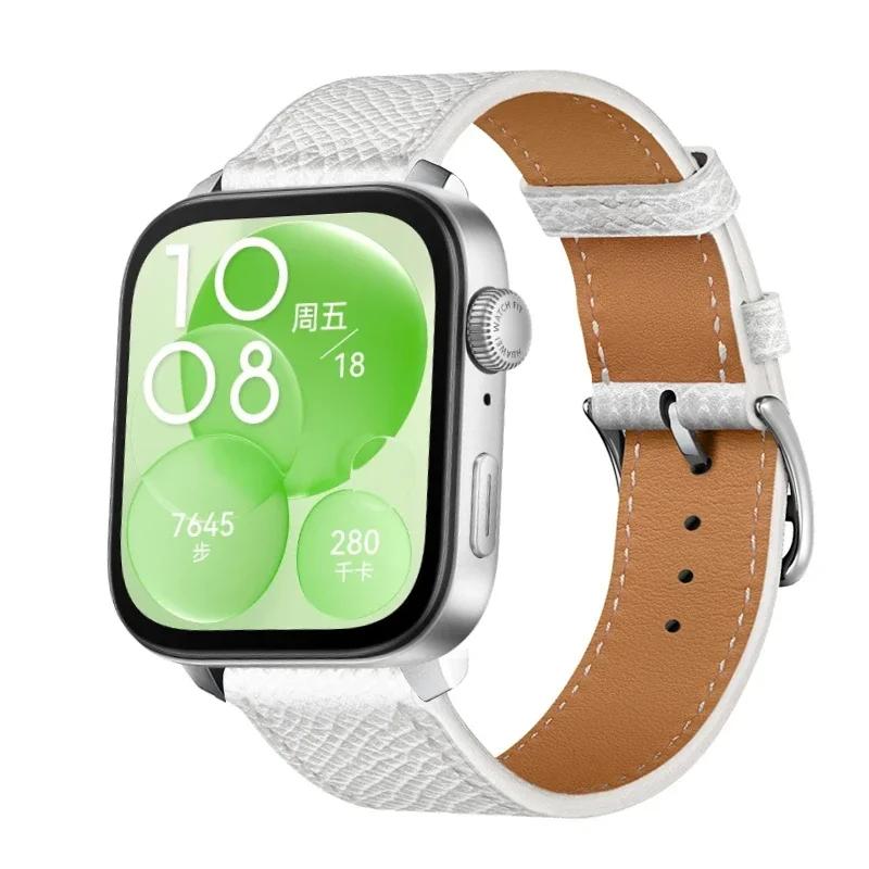 High-end Leather Strap For Huawei Watch Fit 5 Pro/4 Pro Sports Comfortable Breathable Bracelet Huawei Fit 5/4/3 Correa Accessory