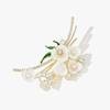 Vintage Blume Perle Brosche Pin Kristall Strass Schmuck Hochzeit Party Geschenke
