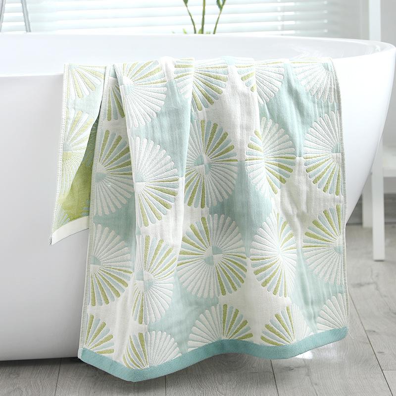 Gauze Bath Towel Household Pure Cotton Large Adult Quick Drying Cotton Soft and Absorbent Personalized and Cute Wrapped Towel 70x140cm