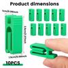 10 Pcs Food Sealing Clips Snack Bag Plastic Sealer Clip Reusable Moisture Proof and Leak Proof for Snack Keep Food Fresh