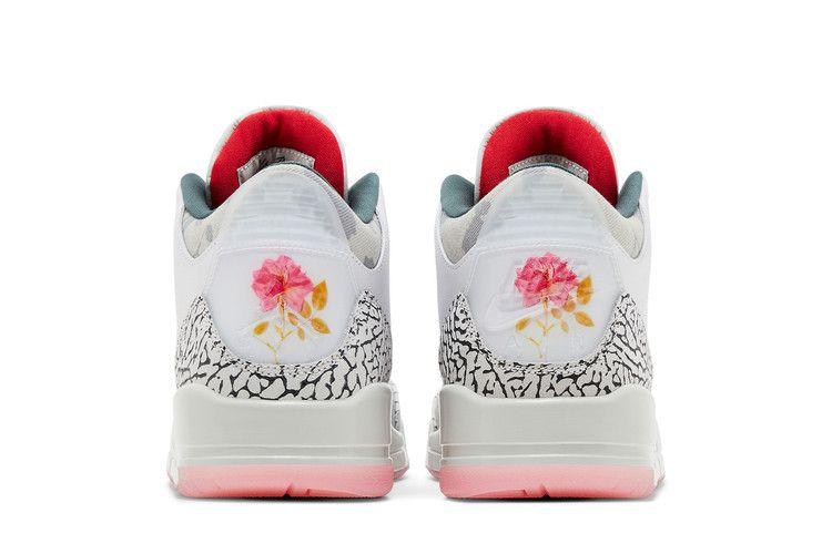 Herren Sneaker Nike Jordan 3 Retro Wings Weiß/Feuerrot/Off-White/Vintage Grün/Rosa