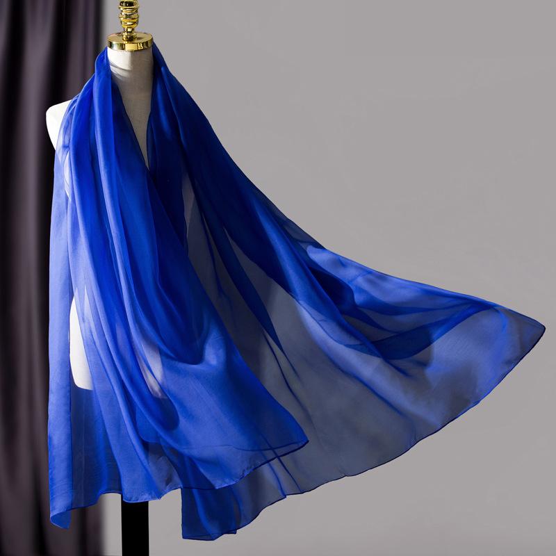 Fashion Solid Soft silk Scarf Spring and Autumn long Shawl Female Summer Sunscreen high quality Scarves Headband Hijab Bandana