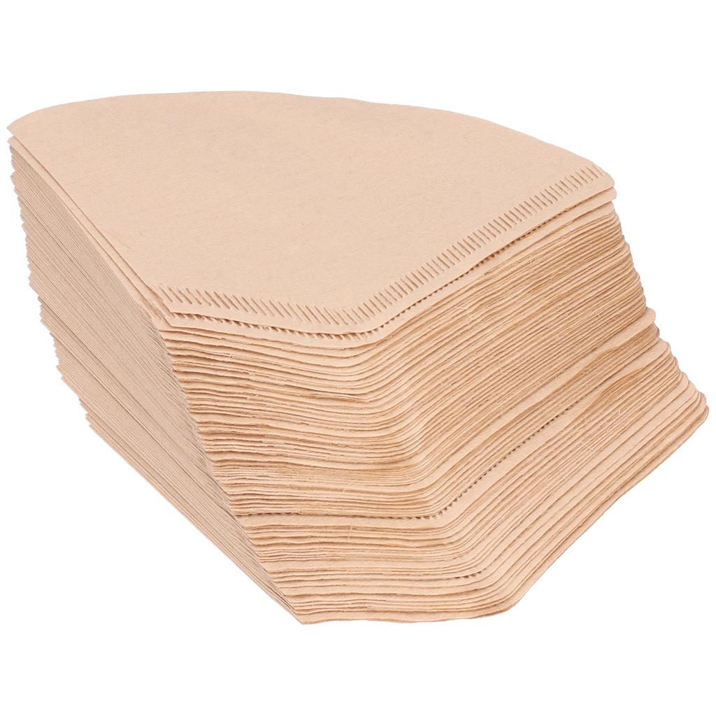 100Pcs/Bag Fan Shaped Coffee Filter Paper Wood Pulp Filter Paper Coffee Making Accessory