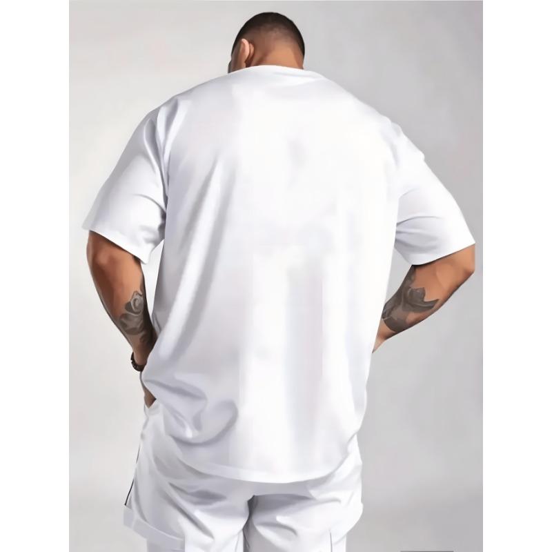 Herren Sommer T-Shirt mit "Cole World" Grafik, Kurzarm, Rundhalsausschnitt, Bequeme Passform, Freizeitkleidung | Grafik-T-Shirt | Bequemes T-Shirt
