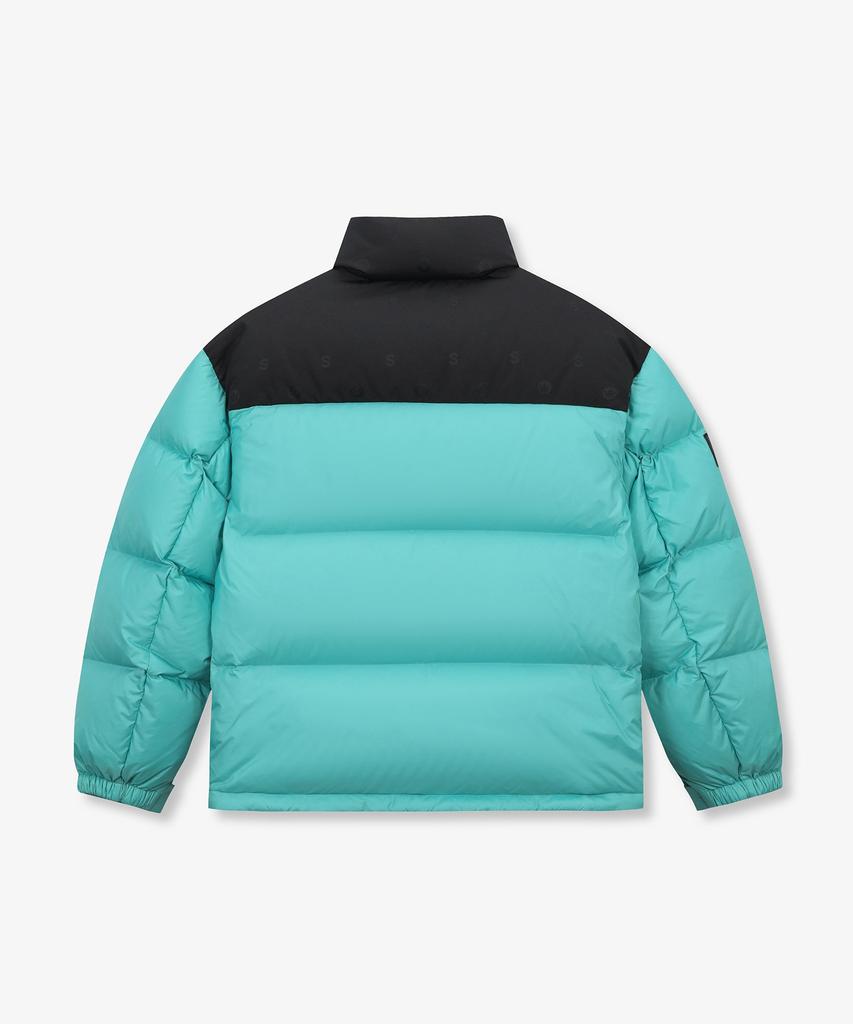 Supra Jacquard Contrast Short Down Jacket (Mint)