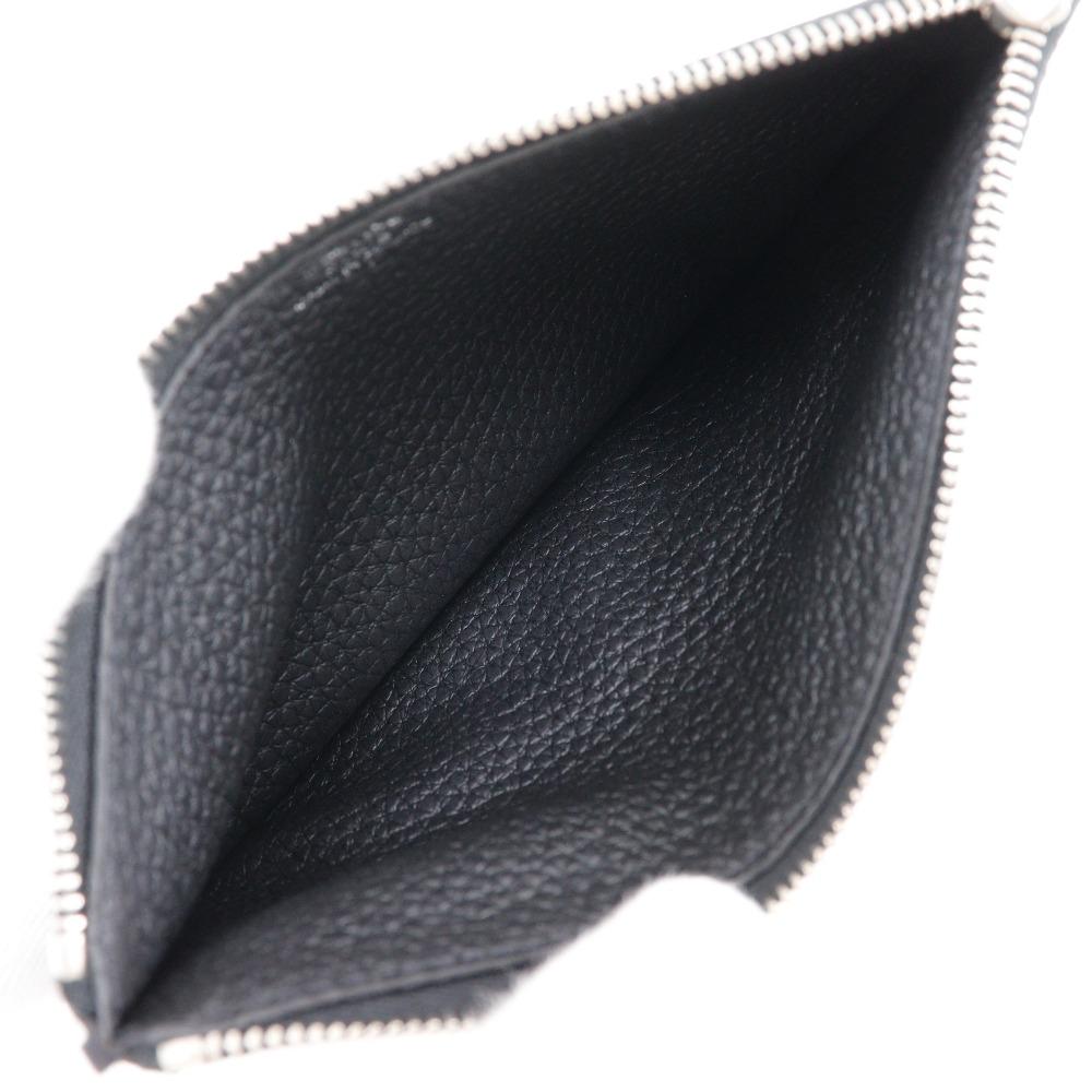 HERMES Dogon GM Purse black/SilverHardware Togo unisex Used