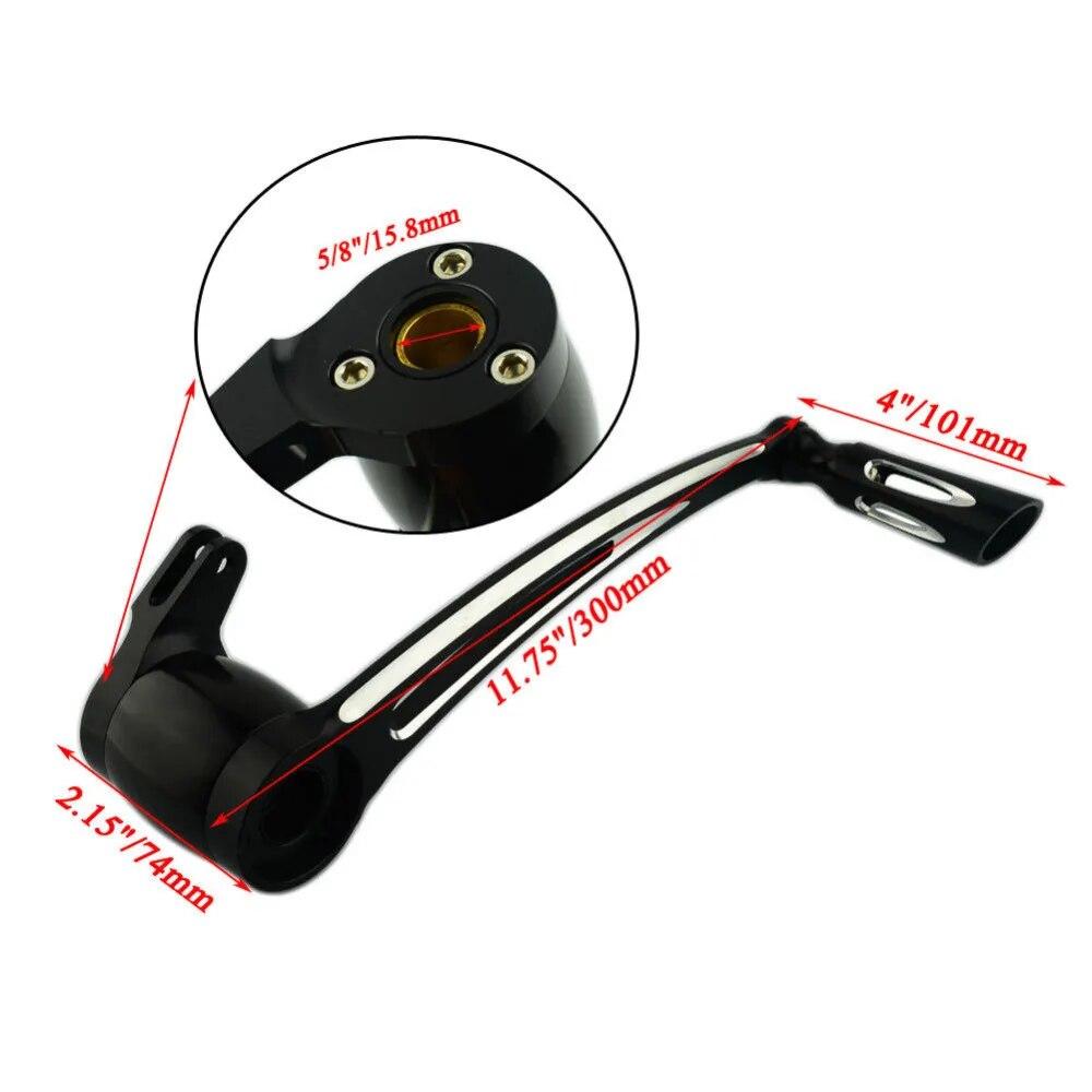 Black Brake Arm Kit Shift Lever Shifter Pegs For Harley Touring Road King 08-18 Softail Fatboy 00-18 Brake Pedal