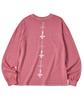 TRAVEL Cross Point Pigment Long Sleeve Red