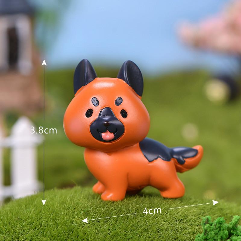 Cute Resin Bichon Frise Dog Statue Ideal For Succulent Planter Decorations And Crafts