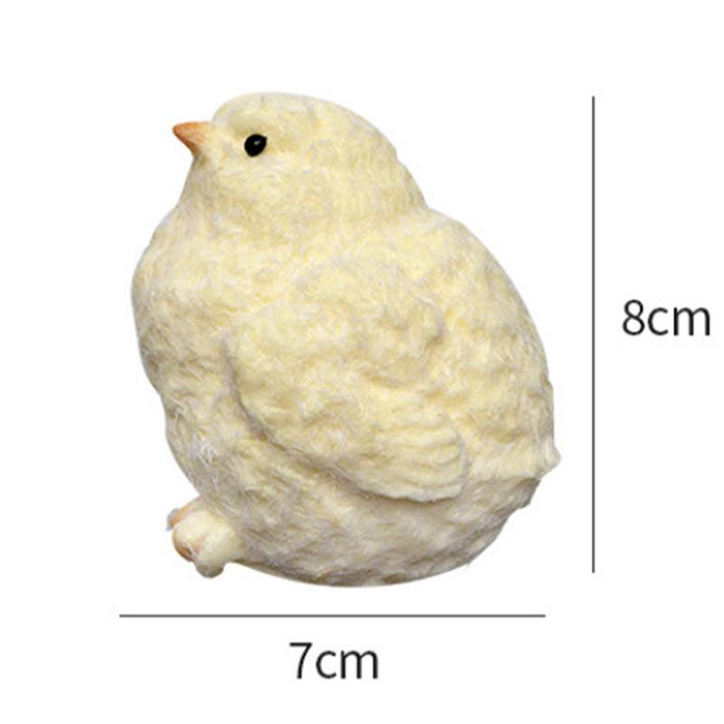 Cute Squishy Chick Squeeze Toy Handmade Yellow Big Chicken Plush Silicone Toy Stress Relief Sticky Doll Kawaii Gift for Children