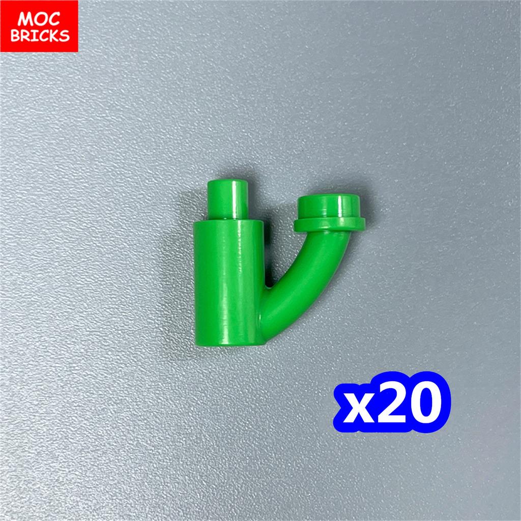 20pcs MOC Bricks Plant Stem 1566 Garden Farm House Scene Bouquet Accessories Building Block Parts DIY Christmas Gift Toy