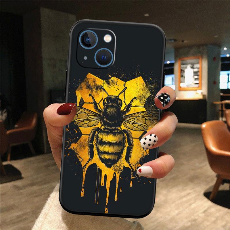 IK7 Art Bees Cartoon New High-End Shell Phone Case for OPPO A3 Pro A72 A74 A76 A77 A77S A78 A79 A94 A95 A18 A40M A58