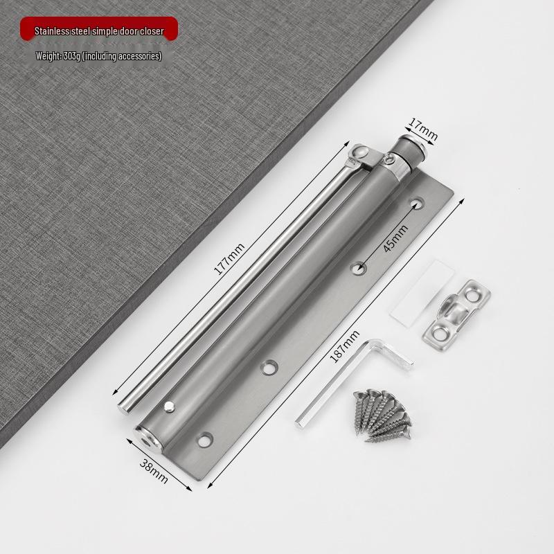 Hydraulic Stainless Steel Auto Door Closer with Buffer