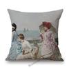 Royal Court Classic European Elegant Duchess Lady Madame Woman Noble Decorative Antique Style Sofa Pillow Case Cushion Cover