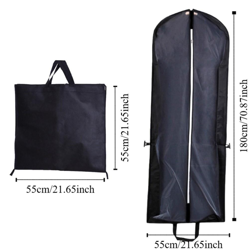 Zipper Formal Dress Dust Cover Hanging Design Foldable Clothes Storage Bag  Jacket
