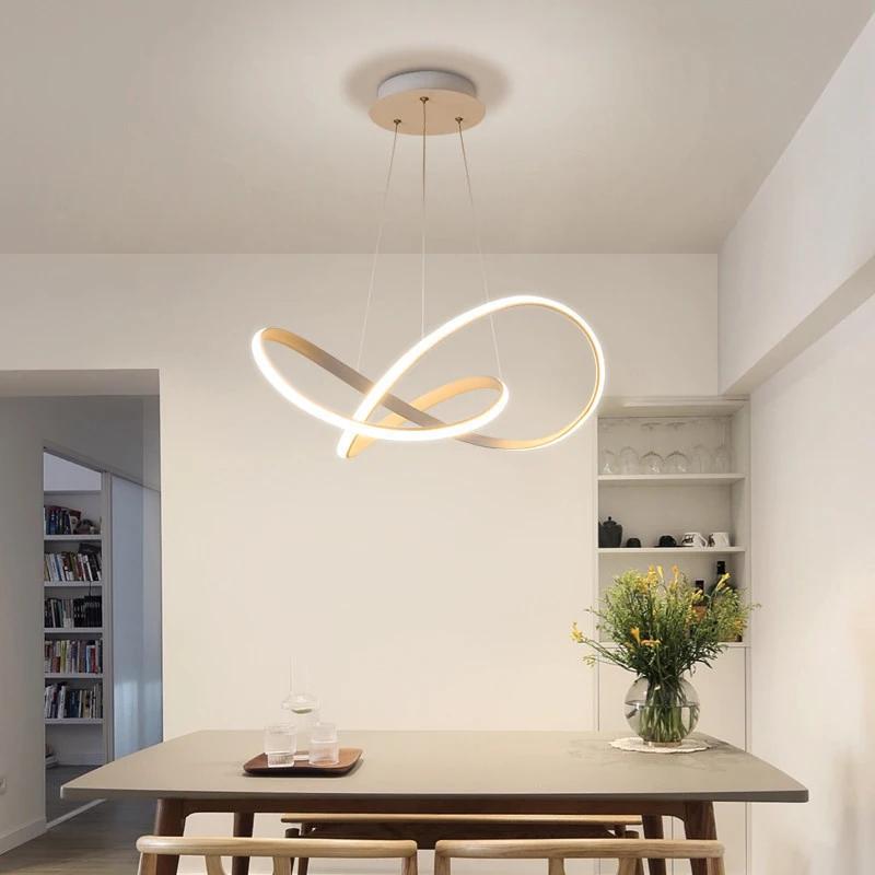 Modern LED Pendant Light 50/60CM Line For Living Room Dining Table Kitchen Furniture Interior Decorative Lighting Fixtures