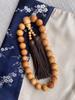 Kagashiwa Handmade Prayer Beads 15mm Main Bead Made of Natural Wood The luster and fragrance deepens over time Comes with a prayer bead bag memorial