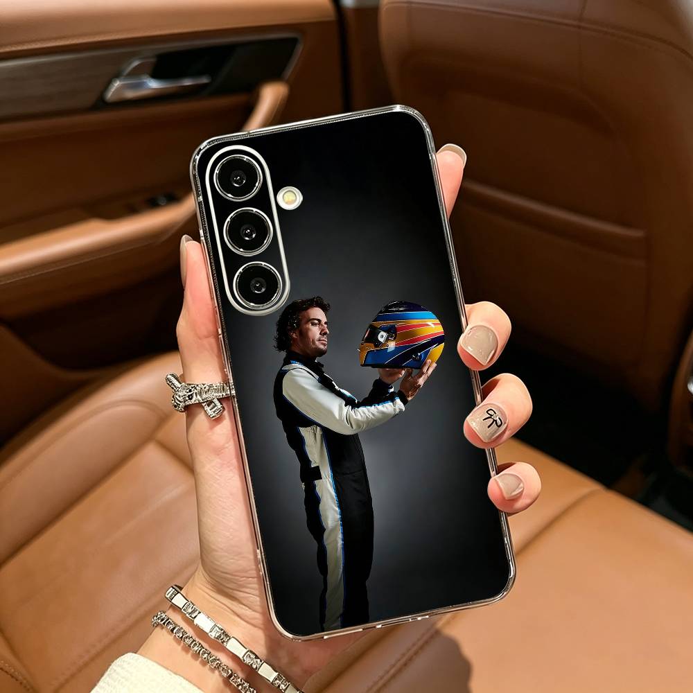 Spain- F-Fernando A-Alonso FA Clear Phone Case for Samsung Galaxy A71, A70, A52, A51, A40, A30 Samsung a31