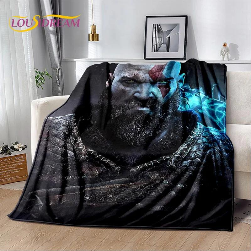 29 Style Kratos God of War Games Cartoon Blanket,Soft Throw Blanket for Home Bedroom Bed Sofa Picnic Travel Office Cover Gifts