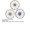 3 Pcs Farmhouse Wall Decor Wooden Rustic Flower Decoration Wall Art Ornament for Living Room Bedroom Dining Room