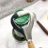Beer Bottle Opener, Stainless Steel Cap Remover with Beech Wood Handle, Heavy Duty Opener for Kitchen Bar Camping Outdoor