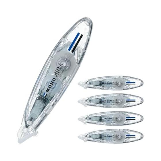 Tombow Pencil Correction Tape MONO Mono Air Pen Type Refillable Body (Tape Width 5mm x 6m) 5 Pieces CT-PAX5-5P