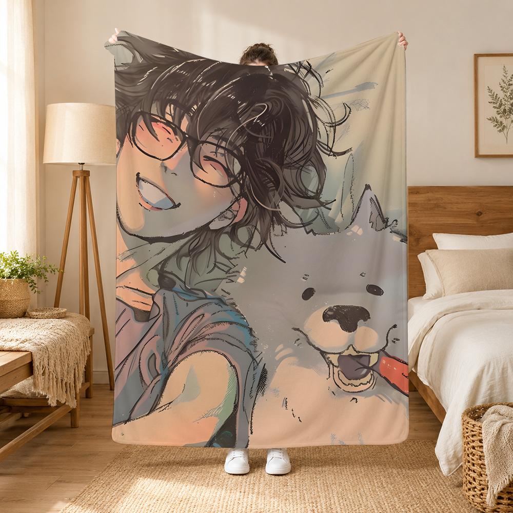 Lost in the Cloud Manhwa Wurfdecke 240g Flanelldecke, geeignet für Sofas, Betten, Büros, exquisites Geschenkdecke