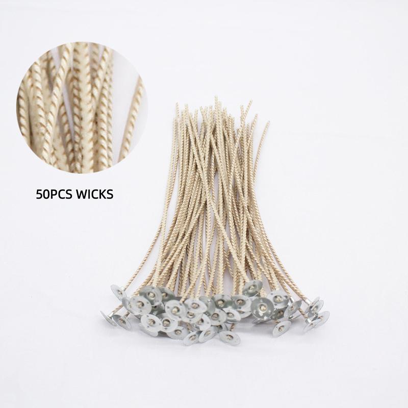 50 Stück Docht-Technologie Perfekt für Kerzenherstellung Kerzendochte DIY 40 Stränge Aromatherapie 8cm 10cm 15cm 20cm