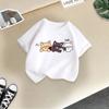 Kid T Shirt Cute Cat Printed Children T-shirt Kids 100% T-shirt Tops Tee Boys Girls Baby Tee 2-13Y