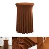 60/70/80cm Cocktail Table Skirts Stretch Spandex Fitted Tablecloths Wrinkle-Resistant Washable for Weddings Parties Banquets