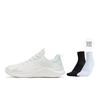 Anta Textile, Synthetic Leather Low top Casual Sprint Running Shoes Women's White Green 922625558F-1